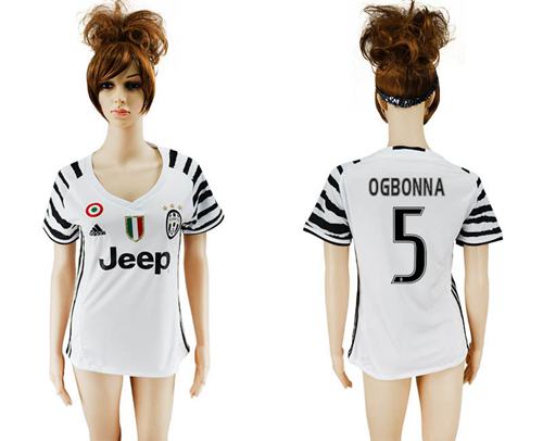 Women's Juventus #5 Ogbonna Sec Away Soccer Club Jersey - Click Image to Close